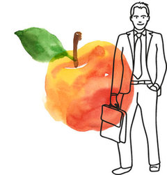 Appel en zakenman